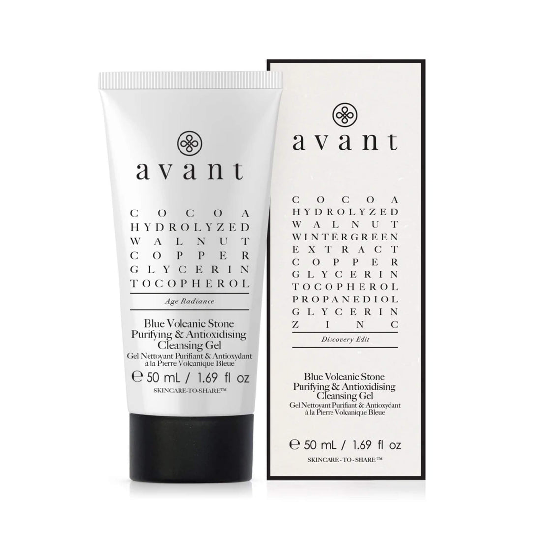 Avant Blue Volcanic Stone Purifying & Antioxidising Cleansing Gel