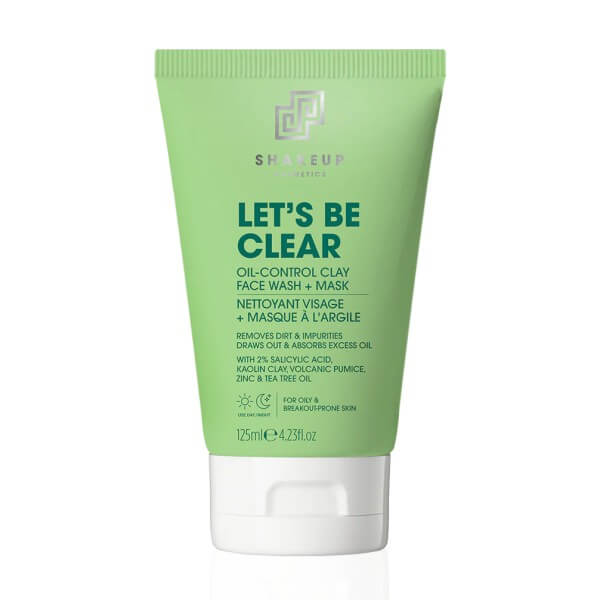 Let's Be Clear Oil Control Clay Face Wash + Mask