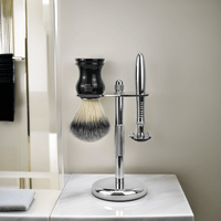 The Personal Barber Razor And Brush Stand