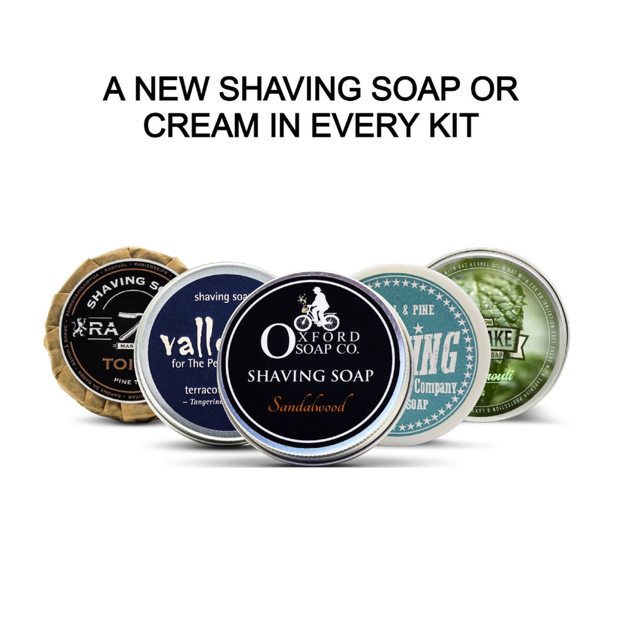 Discovery Shaving Box - A new shaving soap or cream in every box