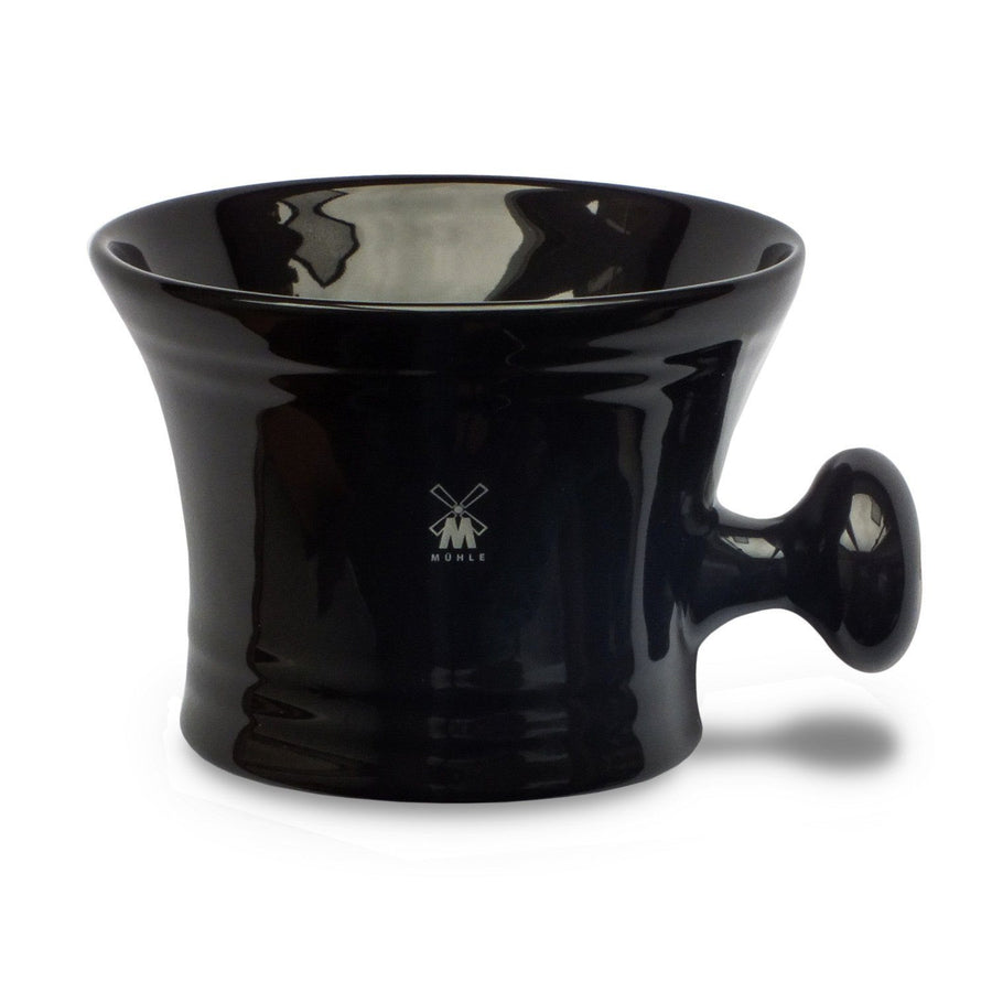 Muhle Black Porcelain Shaving Mug 