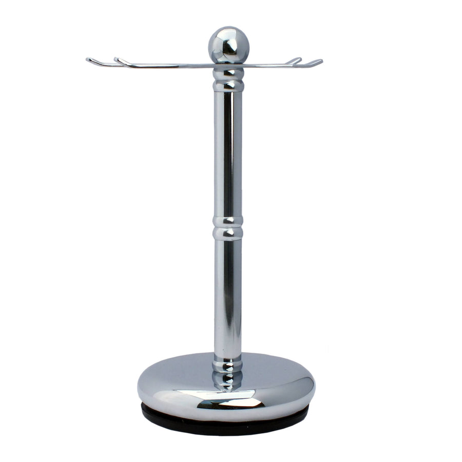 Parker Chrome Shaving Brush And Safety Razor Stand 